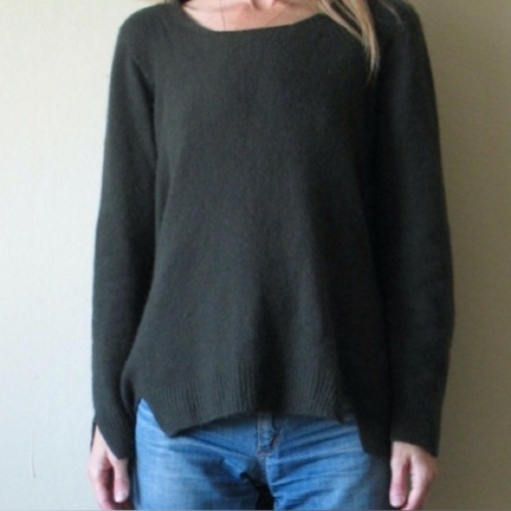 The Row green cashmere tunic sweater s - m